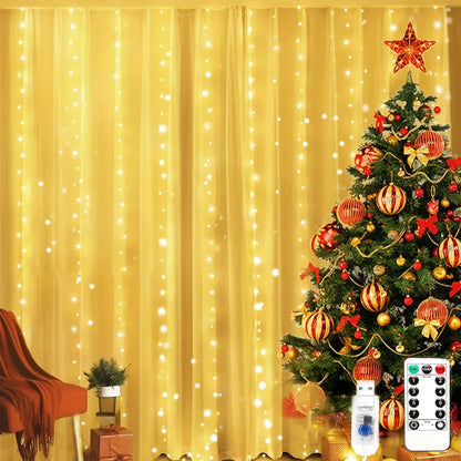 Remote Control USB LED Curtain Fairy Lights