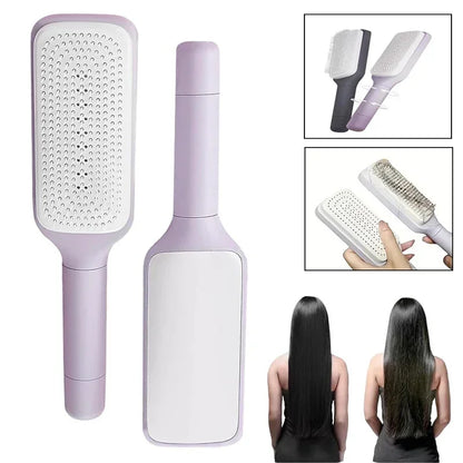 Rotating Air Cushion Hair Brush Massage, Clean, and Shine