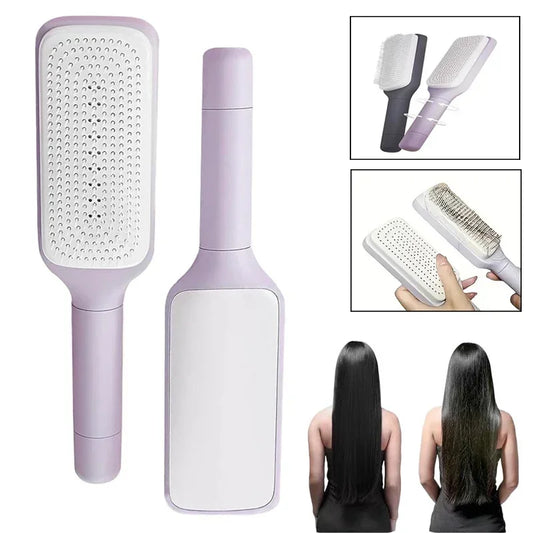 Rotating Air Cushion Hair Brush Massage, Clean, and Shine