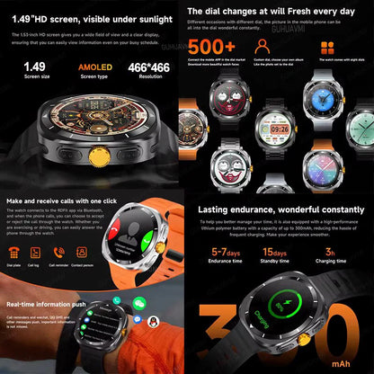 Samsung Ultra Watch 7 with GPS, NFC, 32GB & Bluetooth Calling