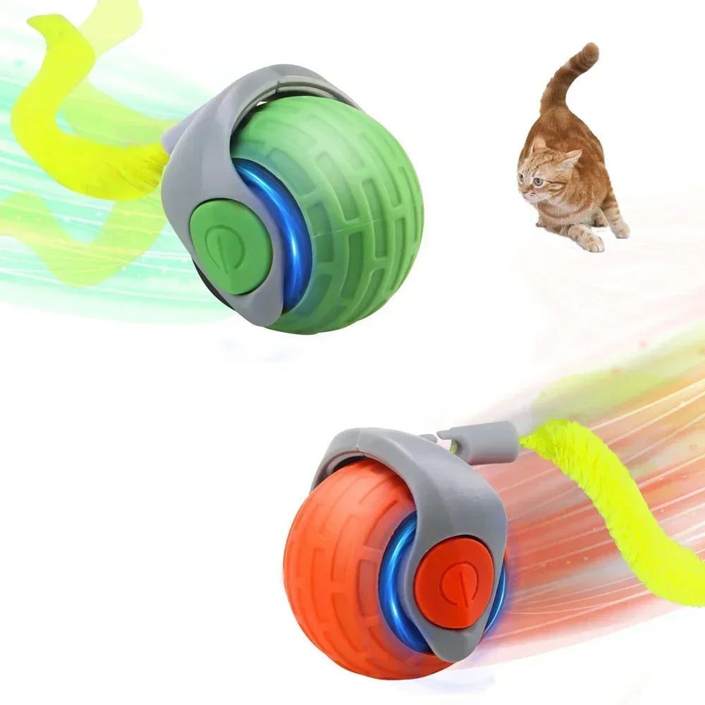 Speedy Tail 2.0 – Auto-Moving Ball with Replaceable Tail for Cats & Dogs