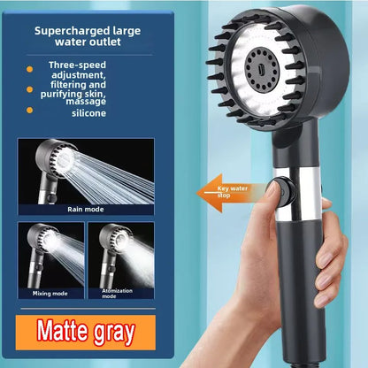 3-Mode Pressurized Shower Head
