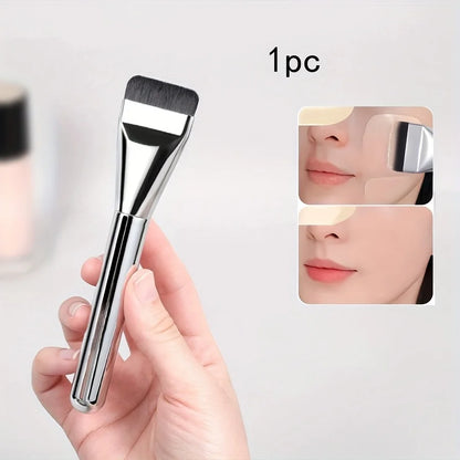 2Pcs Oval Nylon Foundation Brush