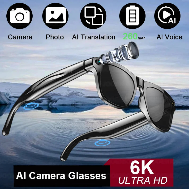 AI Smart Glasses with 100MP Camera