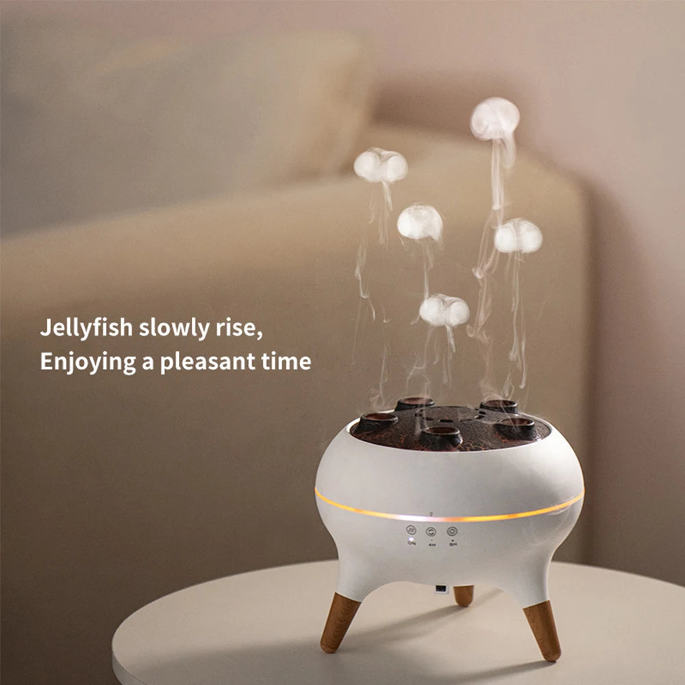 Flame Jellyfish Aroma Diffuser with LED & Remote