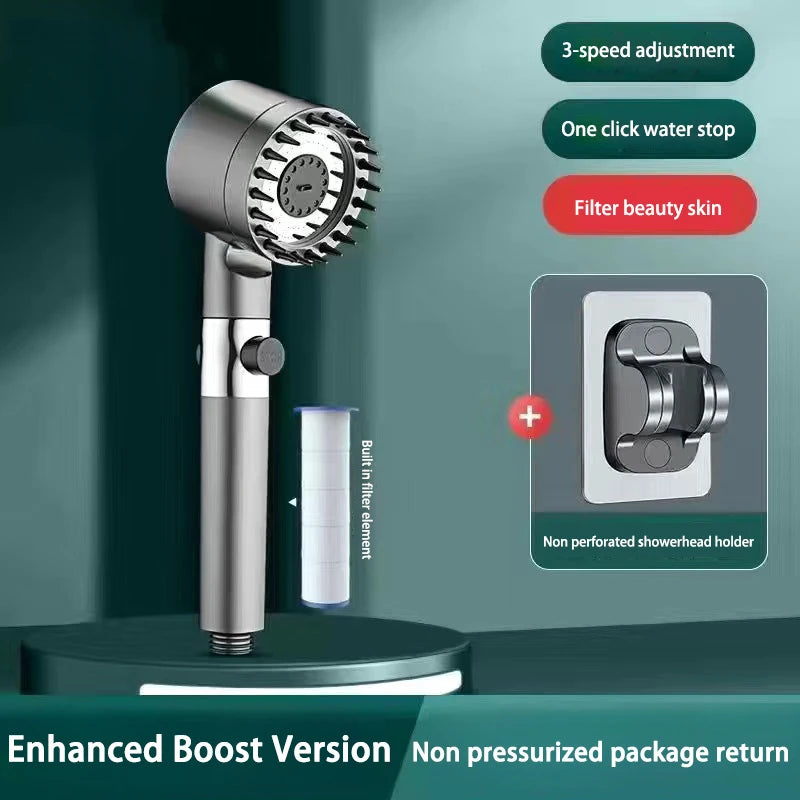 3-Mode Pressurized Shower Head