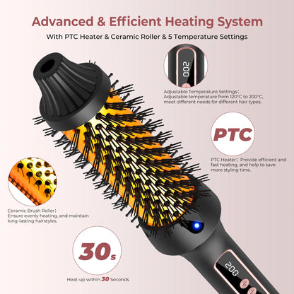 3-in-1 Ionic Curl Wand & Straightener