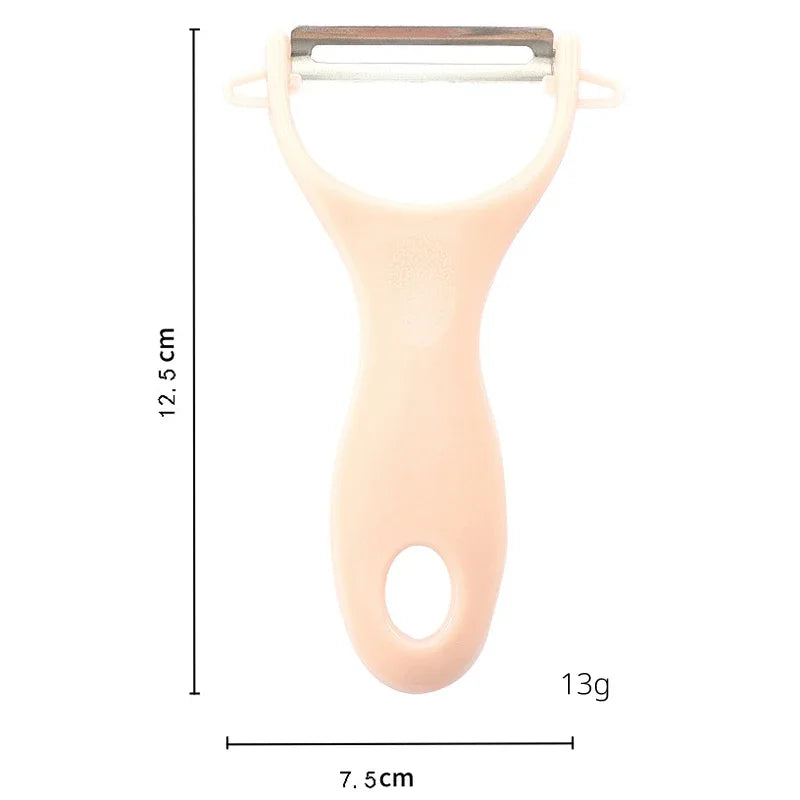 3-in-1 Fruit & Veggie Peeler – Stainless Steel & Ceramic Blade Slicer