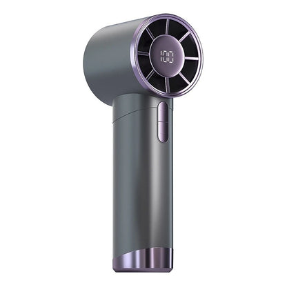 100-Speed Mini Fan Digital Display & Turbo Cooling Power