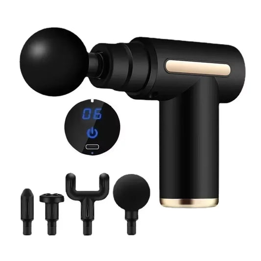 Portable Fascia Massage Gun with LCD
