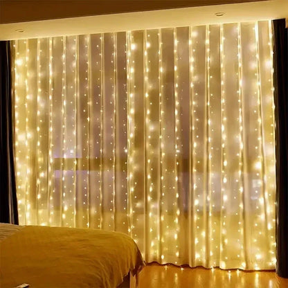 Remote Control USB LED Curtain Fairy Lights