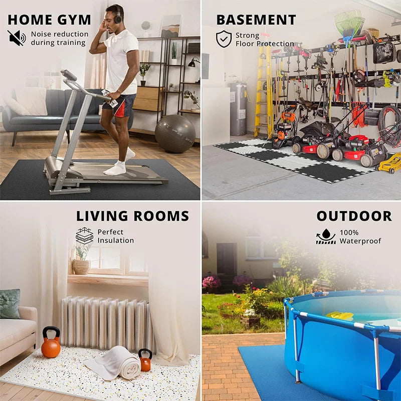 12pcs Gym Floor Mats