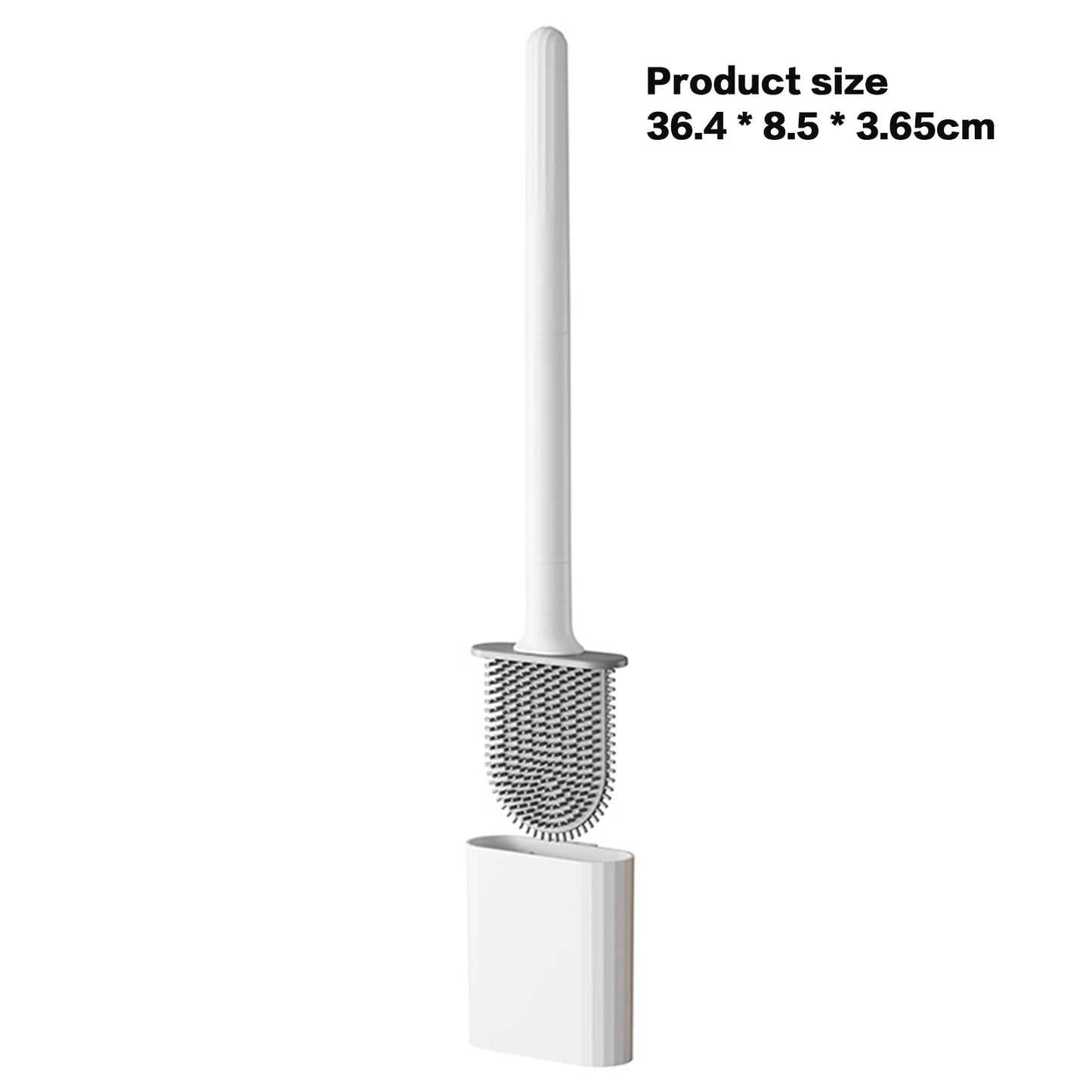Silicone Toilet Bowl Brush with Long Handle