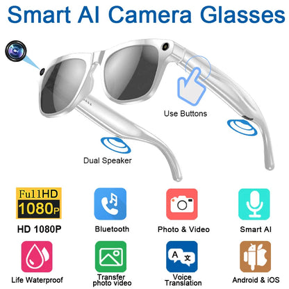 AI Smart Glasses with 100MP Camera