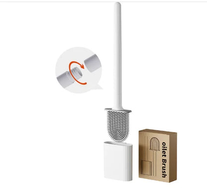 Silicone Toilet Bowl Brush with Long Handle