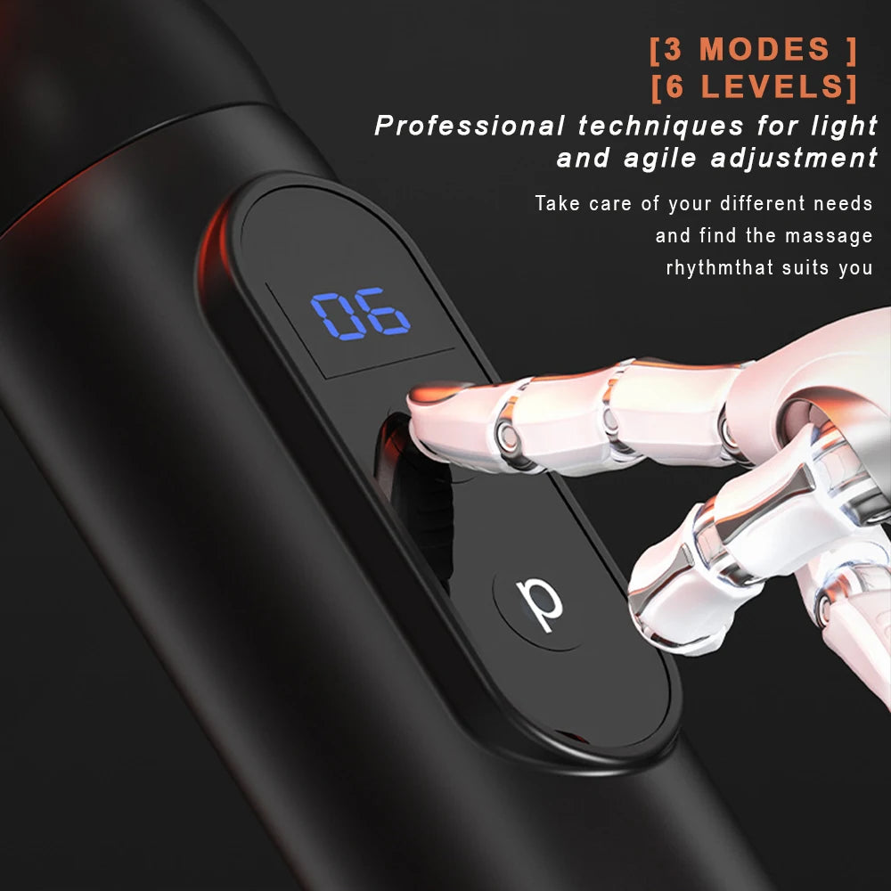 3-Mode Fascia Massage Gun 6-Speed