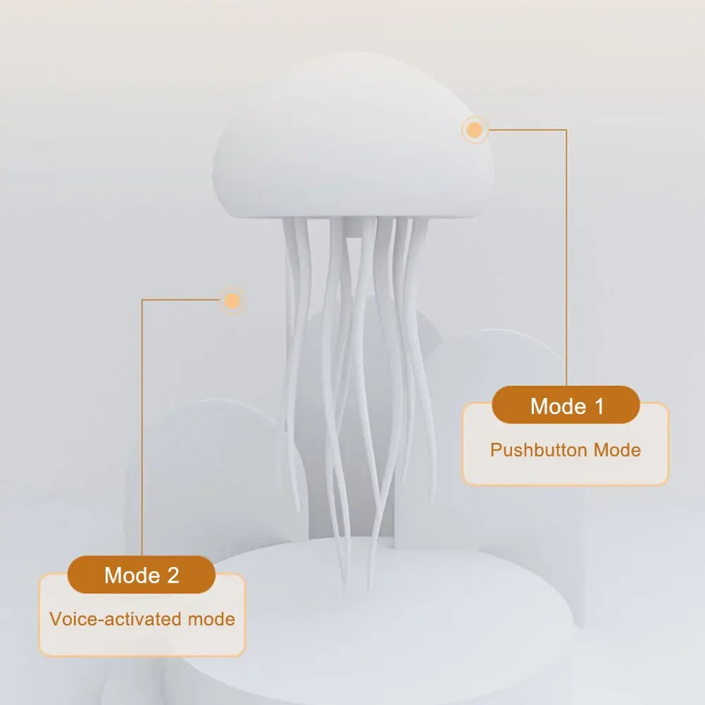 Jellyfish Night Lamp USB Rechargeable & Color-Changing