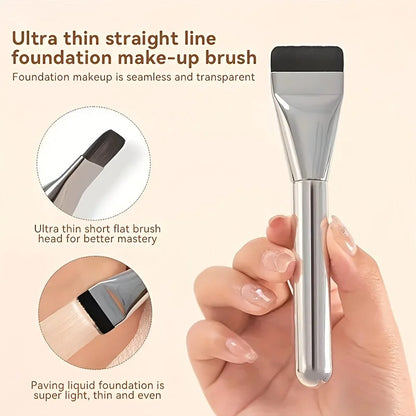 2Pcs Oval Nylon Foundation Brush