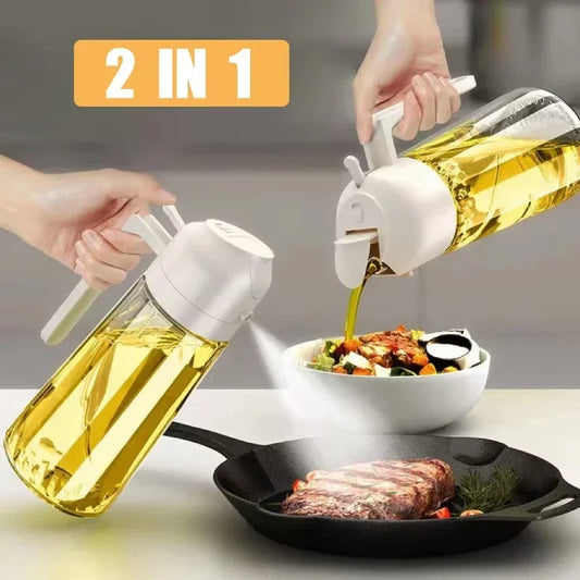 2-in-1 Oil Dispenser Bottle & Sprayer