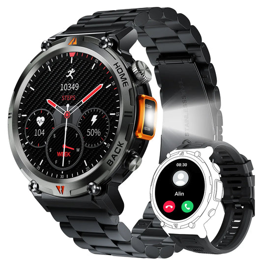 Men’s Smart Watch Waterproof 3ATM, Bluetooth Calling, Health Tracking