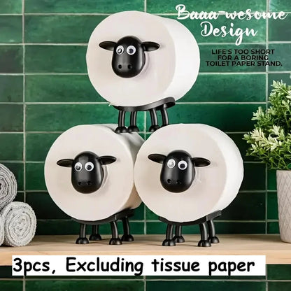 Black Sheep Toilet Paper Holder