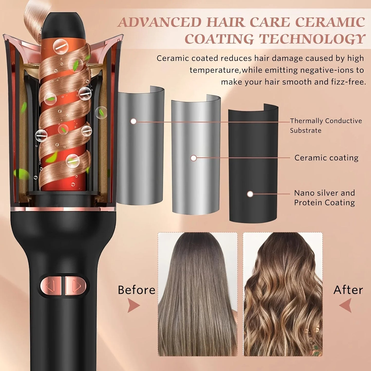 Automatic Ceramic Hair Curler