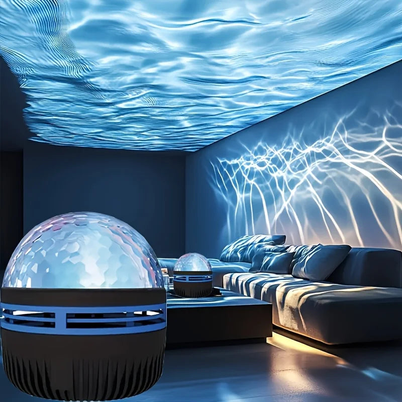 Water Wave LED Projector Light – 7 Color Modes,