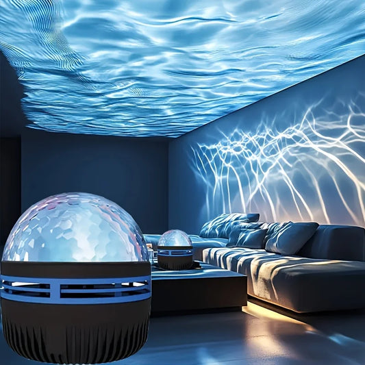 Water Wave LED Projector Light – 7 Color Modes,
