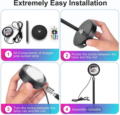 Sunset Projection Lamp with Bluetooth & App Control