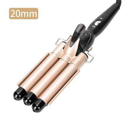 20/32mm Hair Curler Triple Barrels Ceramic Hair Curling Iron Professional Hair Waver Tongs Styler Tools for All Hair Types