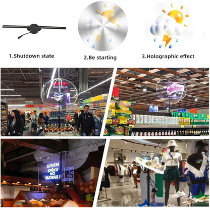 3D Holographic Fan Projector with WiFi – 42CM Display