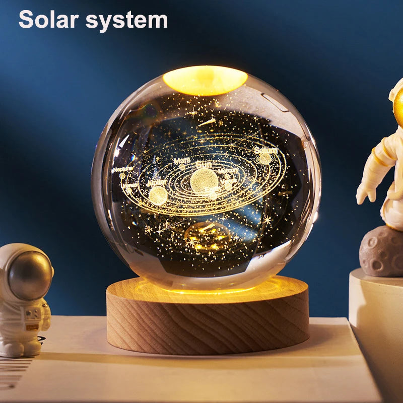 Solar System Ball Light Planets & Moon Design