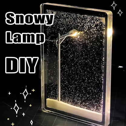 DIY Snowy Street Lamp Night Light Gift