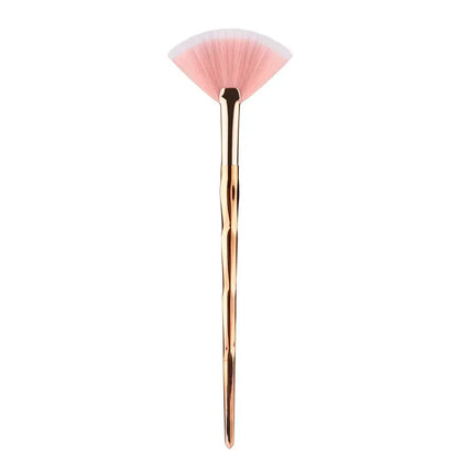 Large Flat Highlight Blush Fan-Shaped Makeup Brush Powder Loose Powder Face Brush Korean Soft Cosy Even Color Tools For Women