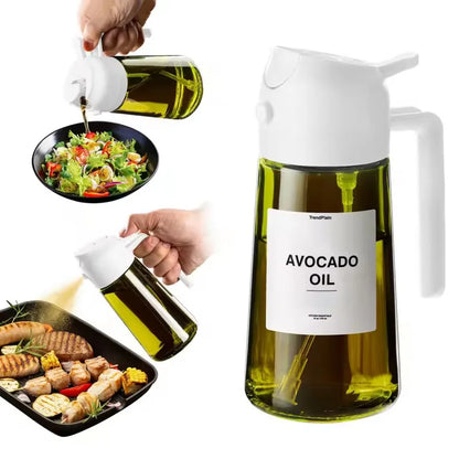 2-in-1 Olive Oil Dispenser & Sprayer