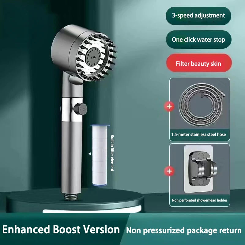 3-Mode Pressurized Shower Head