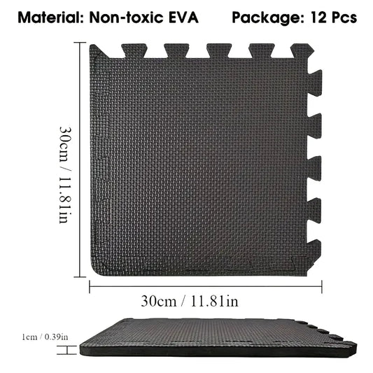 12pcs Gym Floor Mats