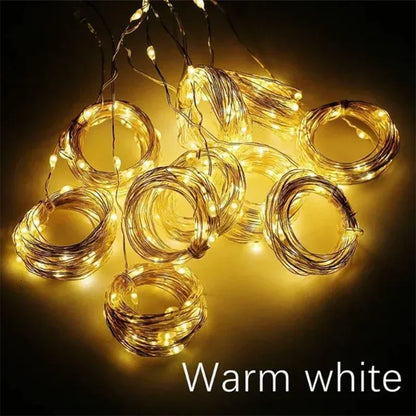 LED Curtain Fairy String Lights 8 Lighting Modes