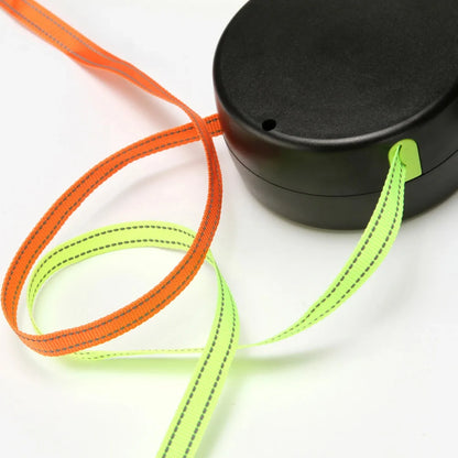 Double Pet Leash with LED Light & Waste Bag Dispenser