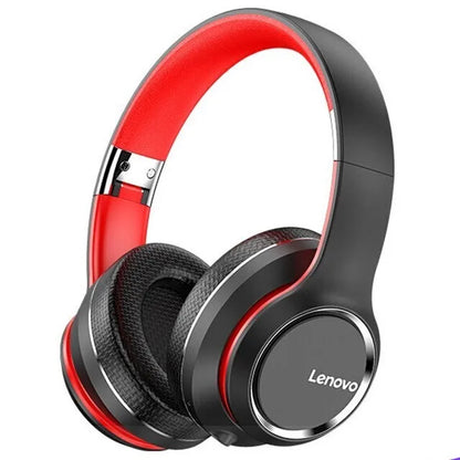 Lenovo Wireless Headphones – Foldable Bluetooth Headset for Gaming & Work