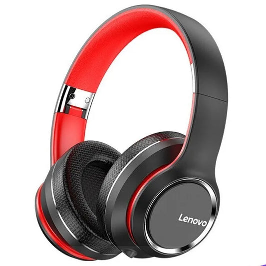 Lenovo Wireless Headphones – Foldable Bluetooth Headset for Gaming & Work