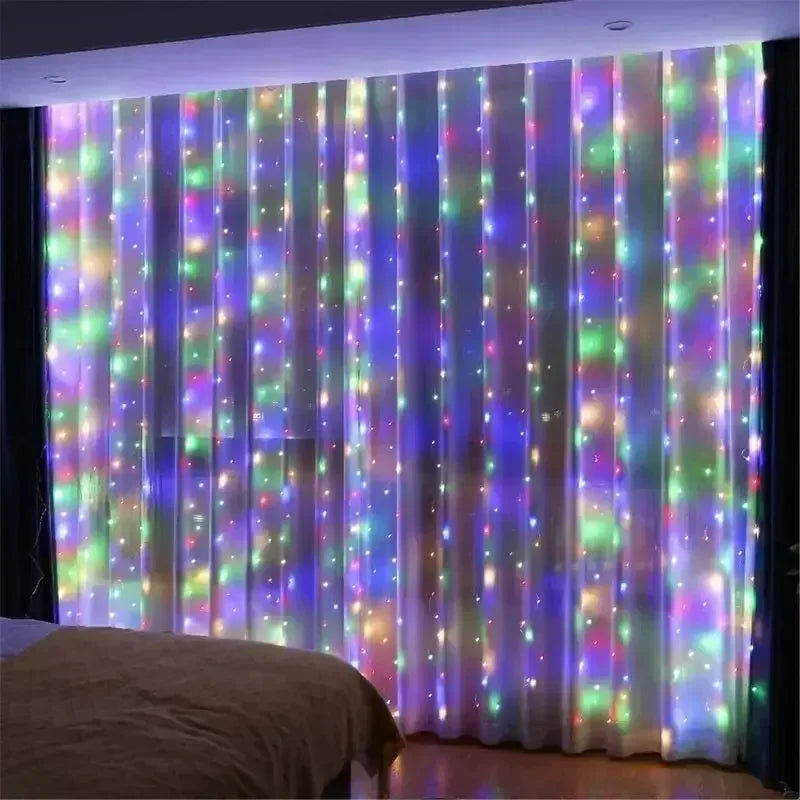 Remote Control USB LED Curtain Fairy Lights