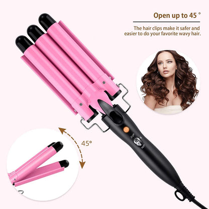 20/32mm Hair Curler Triple Barrels Ceramic Hair Curling Iron Professional Hair Waver Tongs Styler Tools for All Hair Types