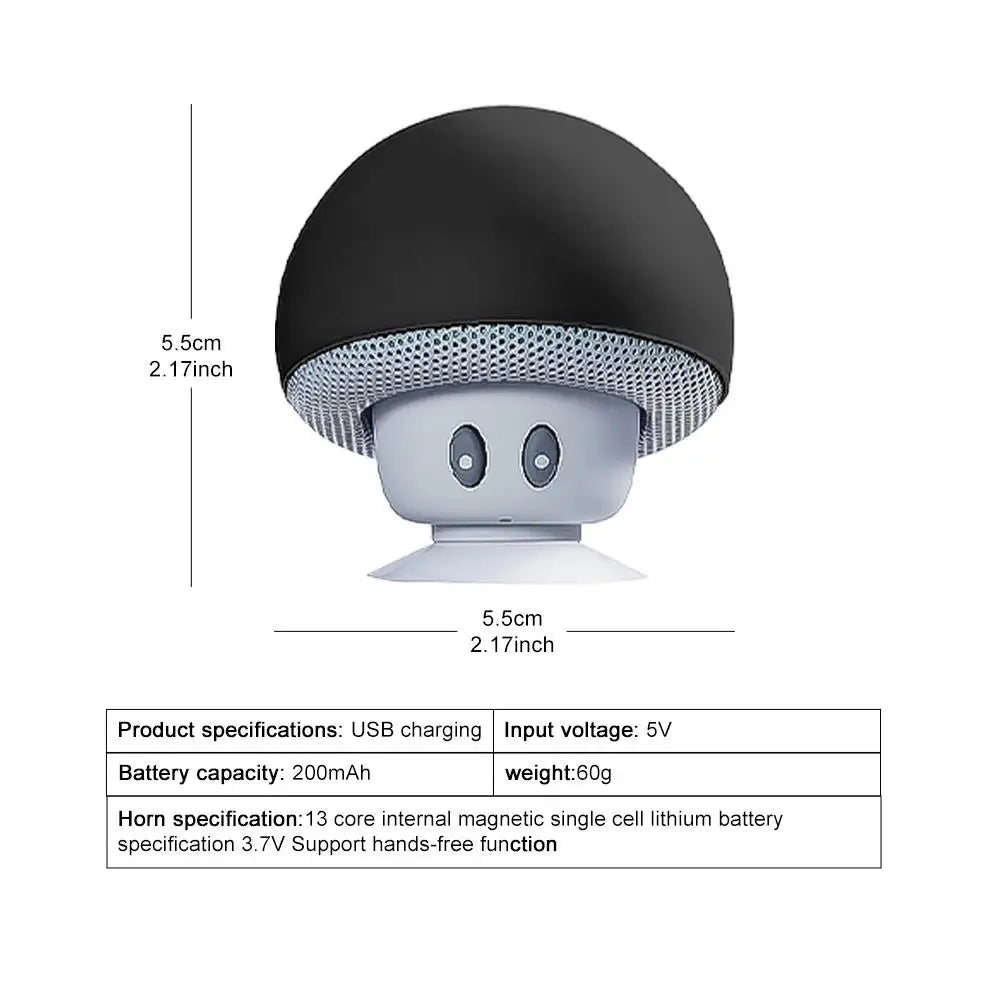 Cartoon Mushroom Mini Bluetooth Speaker