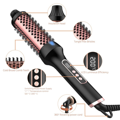 3-in-1 Ionic Curl Wand & Straightener
