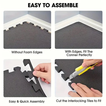 12pcs Gym Floor Mats