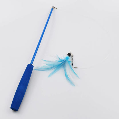Telescopic Cat Feather Teaser Wand