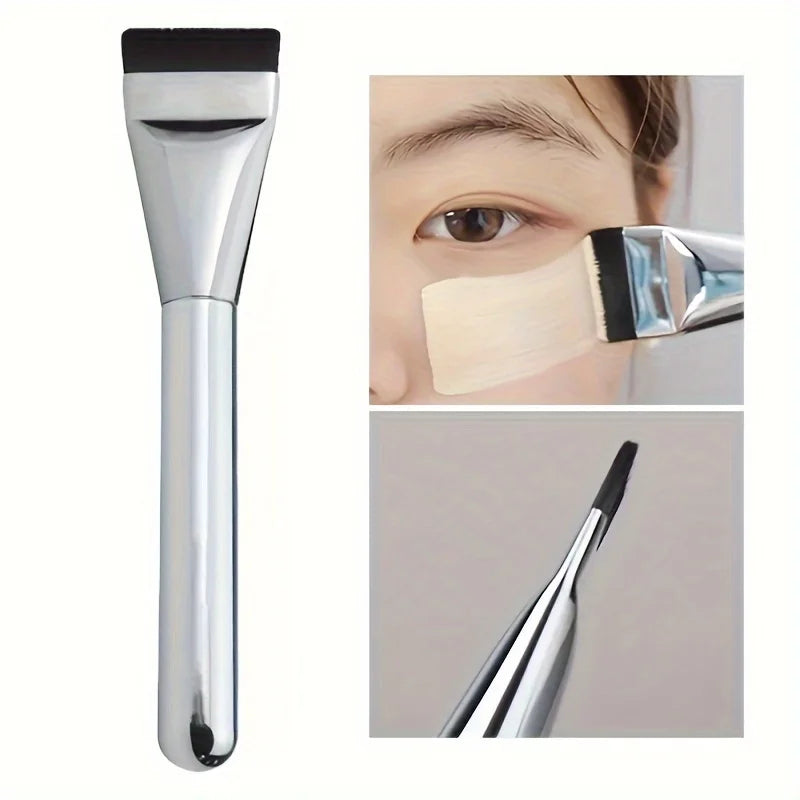 2Pcs Oval Nylon Foundation Brush