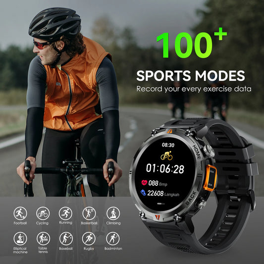 Men’s Smart Watch Waterproof 3ATM, Bluetooth Calling, Health Tracking