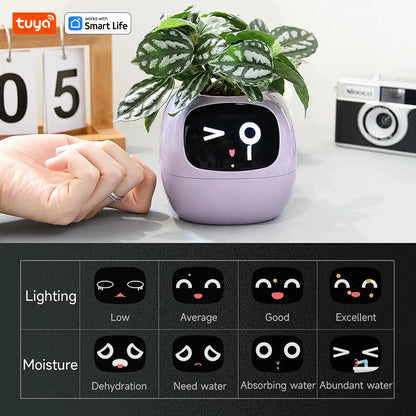 Smart Planter AI Plant Pot with 49+ Expressions & 7 Sensors